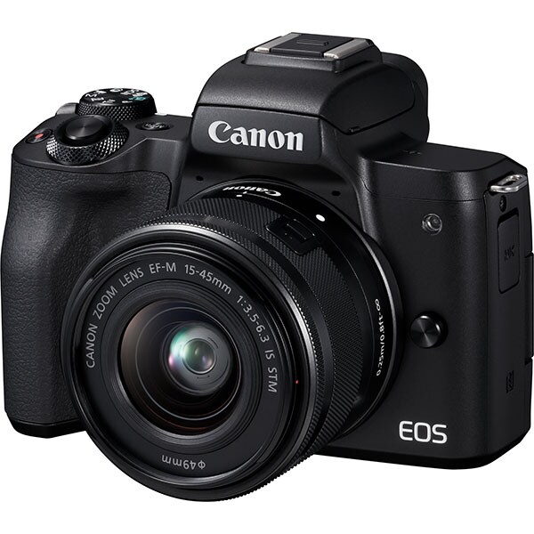 Aparat foto Mirrorless CANON EOS M50, 24.1 MP, Wi-Fi, negru + Obiectiv M15-45mm IS STM