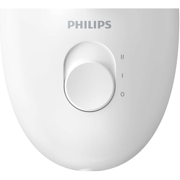 Epilator PHILIPS Satinelle Essential BRE245/00, 2 viteze, 2 accesorii, retea, alb-verde