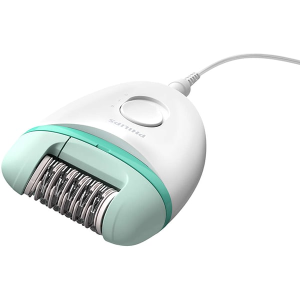 Epilator PHILIPS Satinelle Essential BRE245/00, 2 viteze, 2 accesorii, retea, alb-verde