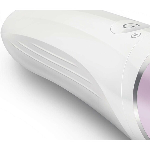 Epilator PHILIPS Satinelle Advanced Wet & Dry BRE635/00, 32 pensete, 2 viteze, 5 accesorii, acumulator, alb-mov