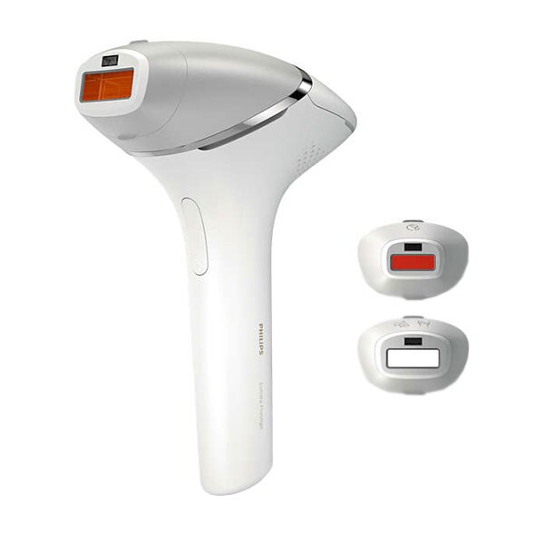 Epilator IPL PHILIPS Lumea Prestige BRI953/00, 250.000 impulsuri, 3 accesorii, Senzor SmartSkin, acumulator, alb-argintiu