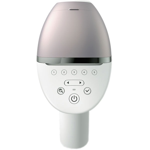 Epilator IPL PHILIPS Lumea Prestige BRI954/00, 250.000 impulsuri, 3 accesorii, Senzor Smartskin, acumulator, alb-lila