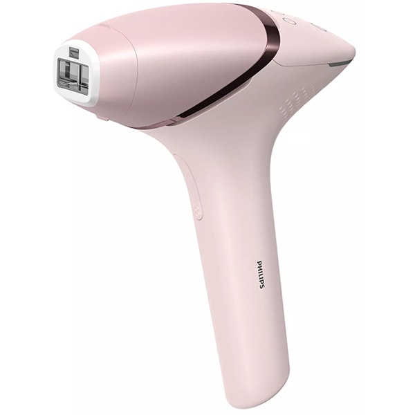 Epilator IPL PHILIPS Lumea Seria 9000 BRI957/00, 450.000 de impulsuri, 4 accesorii, tehnologie SenseIQ, acumulator, roz