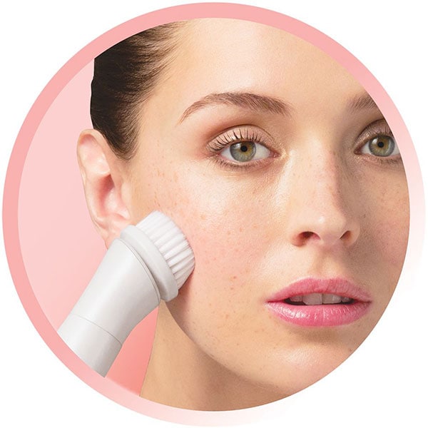 Kit ingrijire faciala REMINGTON Smooth and Silk EP7070, baterii, alb