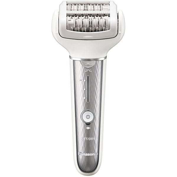 Epilator PANASONIC ES-EL9A-S503, 60 pensete, 3 viteze, 6 accesorii, acumulator, alb-argintiu