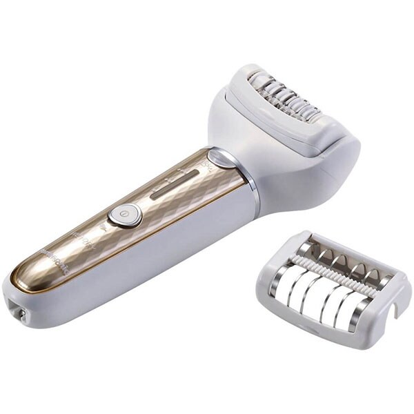 Epilator PANASONIC ES-EL3A-N503, 60 pensete, 3 viteze, 4 accesorii, acumulator, alb-auriu