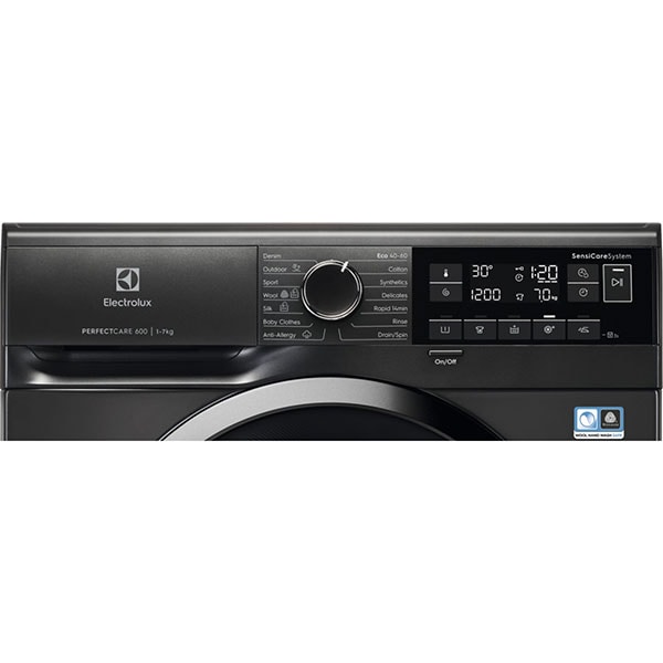Masina de spalat rufe frontala slim ELECTROLUX PerfectCare600 EW6S327SX, 7 kg, 1200rpm, Clasa F, negru