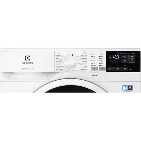 Masina de spalat rufe frontala slim ELECTROLUX PerfectCare600 EW6S426W, 6 kg, 1200rpm, Clasa F, alb