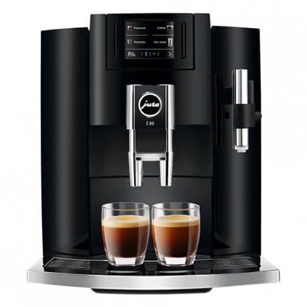 Espressor automat JURA Piano E80, 1.9l, 1450W, 15 bar, One-Touch Cappuccino, negru-argintiu