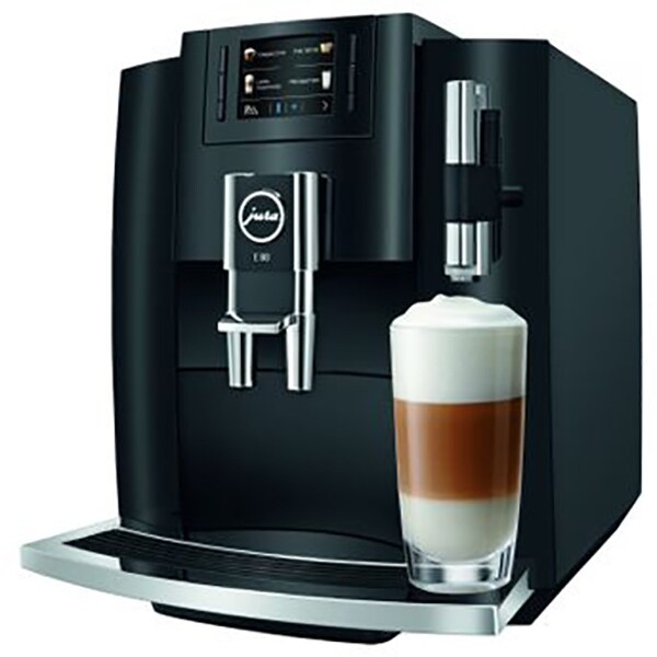 Espressor automat JURA Piano E80, 1.9l, 1450W, 15 bar, One-Touch Cappuccino, negru-argintiu