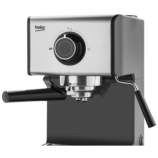 Espressor manual BEKO CEP5152B, 1.2l, 1200W, 15 bar, indicator luminos, negru-argintiu
