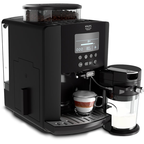 Espressor automat KRUPS Arabica Latte EA819N10, 1.7l, 1450W, 15 bari, negru 