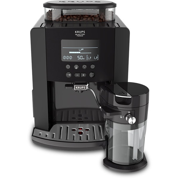 Espressor automat KRUPS Arabica Latte EA819N10, 1.7l, 1450W, 15 bari, negru 