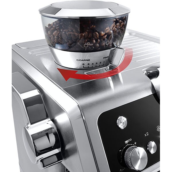 Espressor manual DELONGHI La Specialista EC9335.M, 2l, 1450W, 19 bar, Smart Tamping Station, argintiu-negru