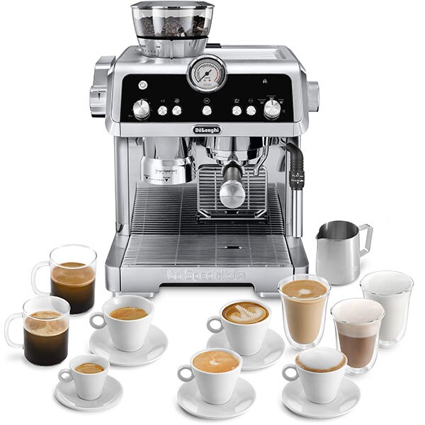 Espressor manual DELONGHI La Specialista EC9335.M, 2l, 1450W, 19 bar, Smart Tamping Station, argintiu-negru