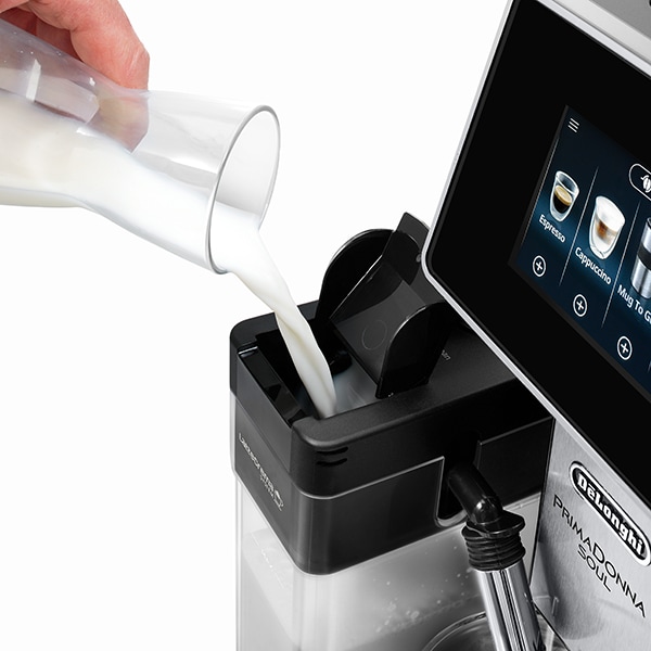 Espressor automat DELONGHI PrimaDonna Soul ECAM.610.74.MB, 2.2l, 1450W, 19 bar, argintiu-negru