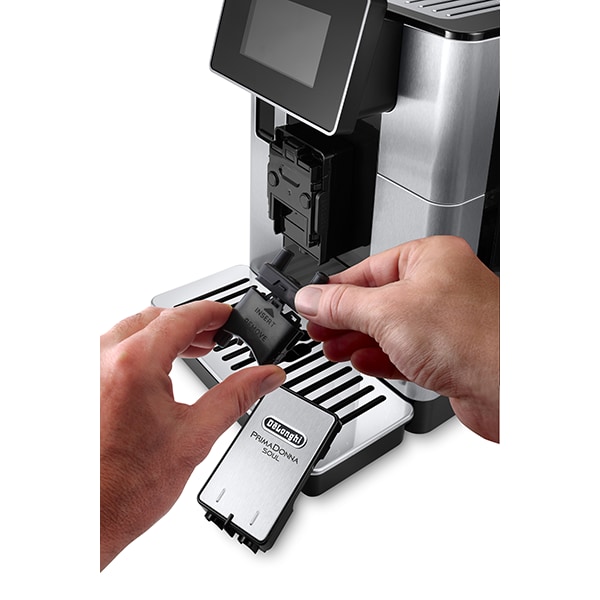Espressor automat DELONGHI PrimaDonna Soul ECAM.610.74.MB, 2.2l, 1450W, 19 bar, argintiu-negru