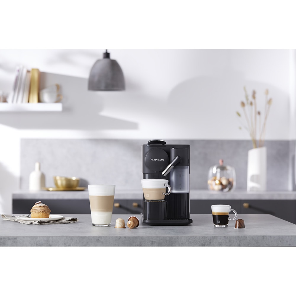 Espressor capsule NESPRESSO Lattissima One Evolution EN510.B, 1l, 1450W, 19 bar, negru