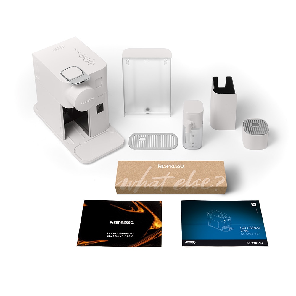 Espressor capsule NESPRESSO Lattissima One Evolution EN510.W, 1l, 1450W, 19 bar, alb