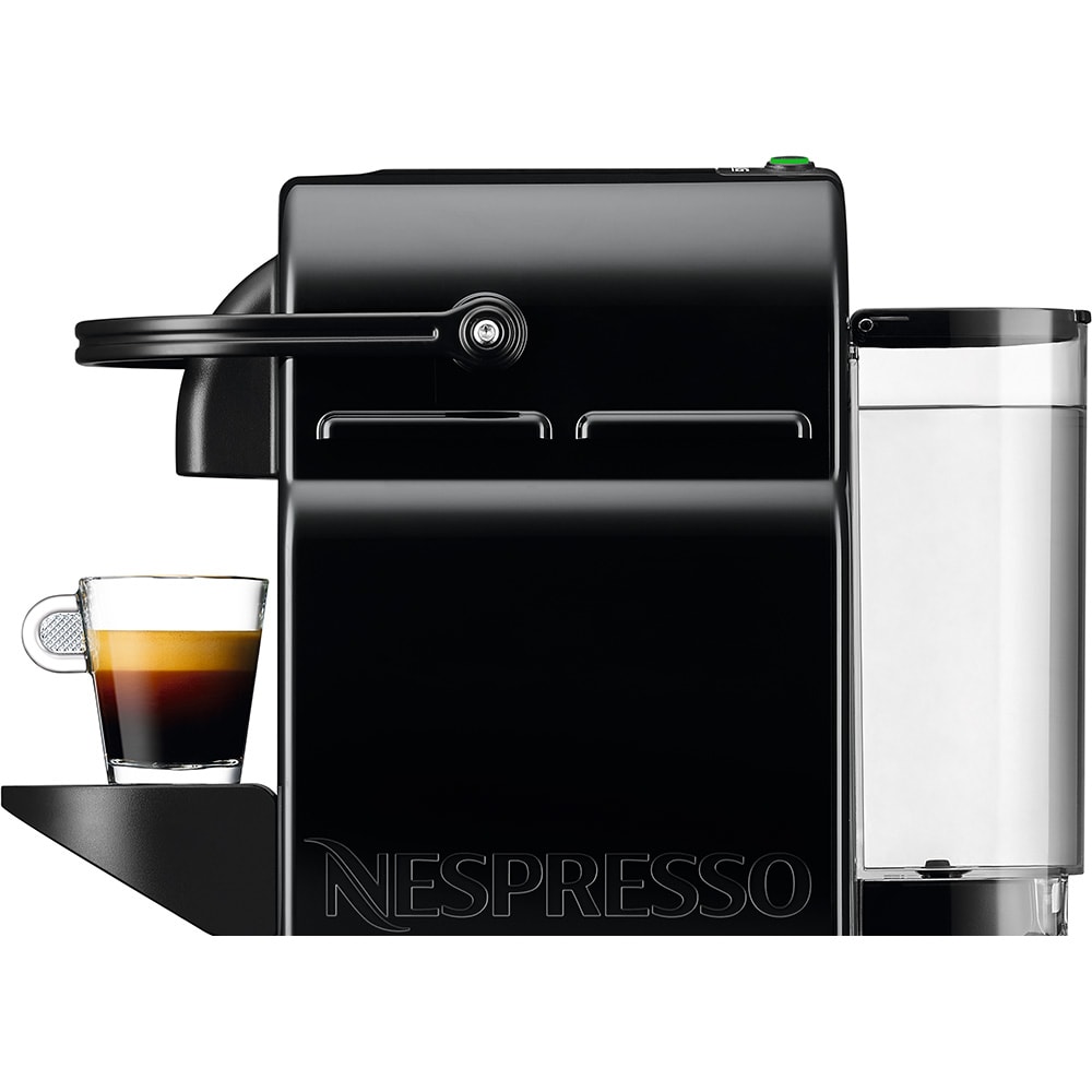 Pachet espressor capsule NESPRESSO Inissia + Aparat pentru spuma de lapte Aeroccino 3 EN80.BAE, 1.7l, 1260W, 19 bar, negru-argintiu