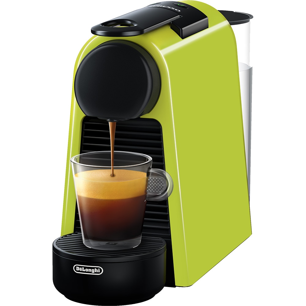 Espressor capsule NESPRESSO Essenza Mini EN85.L, 0.6l, 1260W, 19 bar, verde deschis-negru