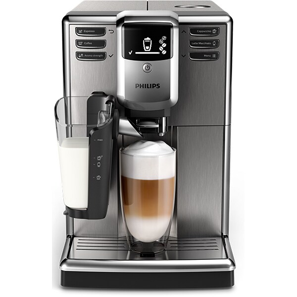 Espressor automat PHILIPS Seria 5000 LatteGo EP5345/10, 1.8l, 1850W, 15 bar, argintiu-negru 