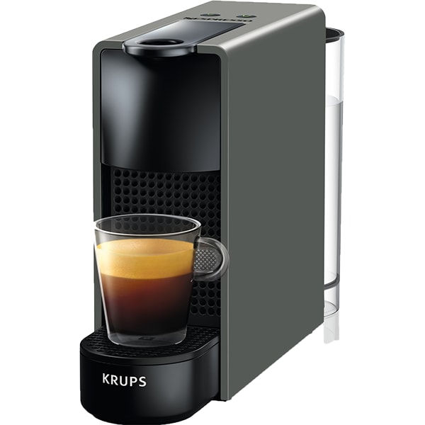 Espressor capsule NESPRESSO Essenza Mini XN110B10, 0.6l, 1300W, 19 bar, gri inchis-negru