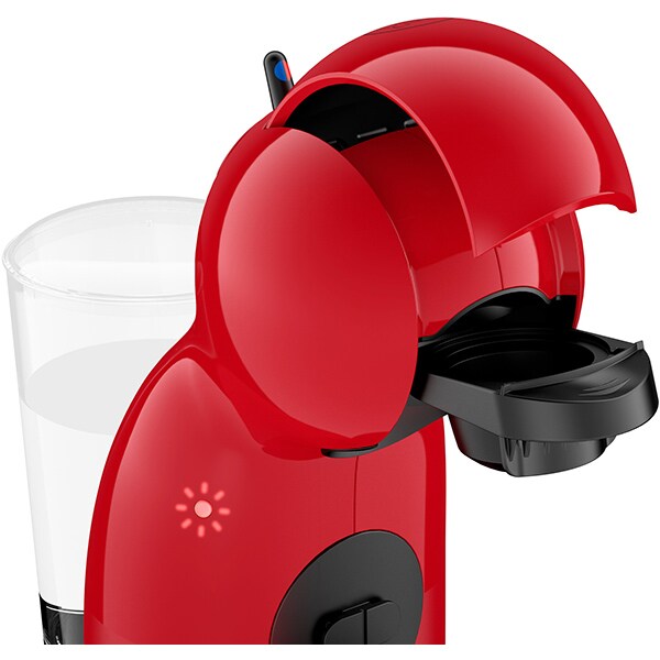 Espressor capsule KRUPS Nescafe Dolce Gusto Piccolo XS KP1A0531, 0.8l, 1600W, 15 bar, functia Eco, rosu-negru