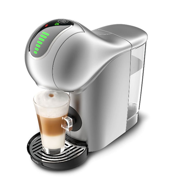 Espressor capsule KRUPS Genio S KP440E31, 0.8l, 1500W, 15 bar, argintiu-negru