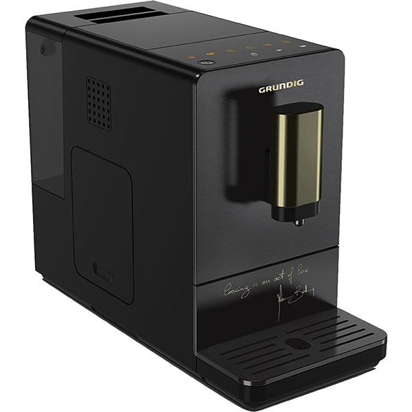 Espressor automat GRUNDIG Massimo Bottura KVA4830MBC, 1.5l, 1350W, 19 bar, negru-auriu
