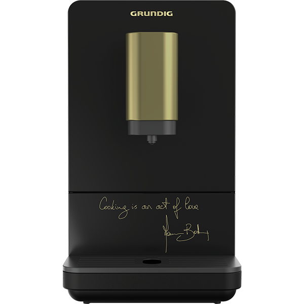 Espressor automat GRUNDIG Massimo Bottura KVA4830MBC, 1.5l, 1350W, 19 bar, negru-auriu