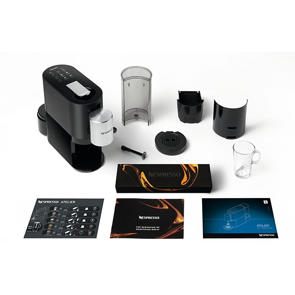 Espressor capsule NESPRESSO Atelier XN890831, 1l, 1500W, 19 bar, argintiu-negru