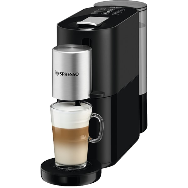 Espressor capsule NESPRESSO Atelier XN890831, 1l, 1500W, 19 bar, argintiu-negru
