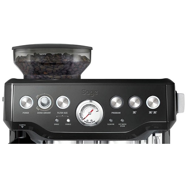 Espressor manual SAGE BES875BKS, 2l, 1850W, 15 bar, sistem Thermocoil, negru-argintiu