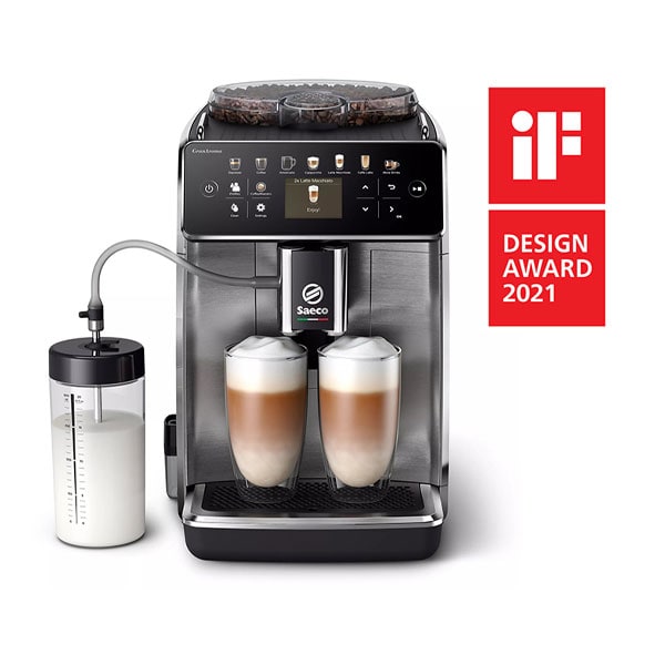 Espressor automat SAECO GranAroma SM6585/00, 1.8l, 1500W, 15 bar, argintiu-negru