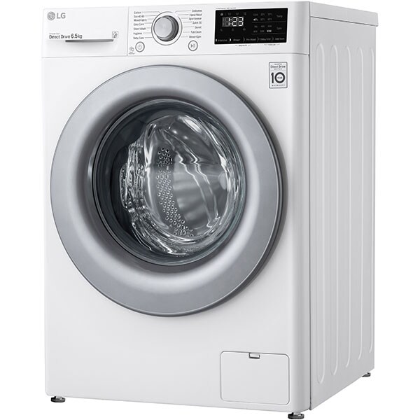 Masina de spalat rufe frontala slim LG F2WN2S6N4E, 6.5 kg, 1200rpm, Clasa E, alb