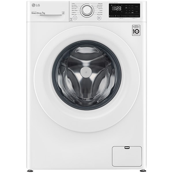 Masina de spalat rufe frontala LG F4WN207N3E, 7 kg, 1400rpm, Clasa D, alb