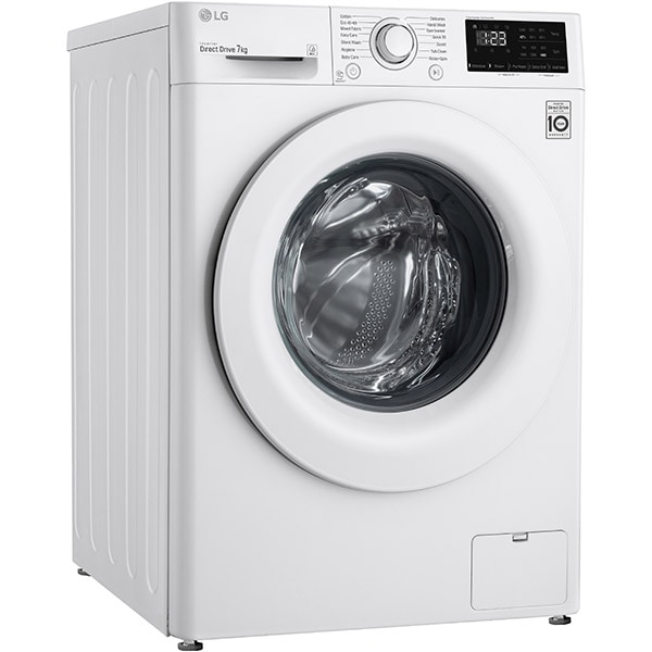 Masina de spalat rufe frontala LG F4WN207N3E, 7 kg, 1400rpm, Clasa D, alb