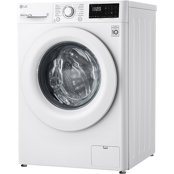Masina de spalat rufe frontala LG F4WN207N3E, 7 kg, 1400rpm, Clasa D, alb