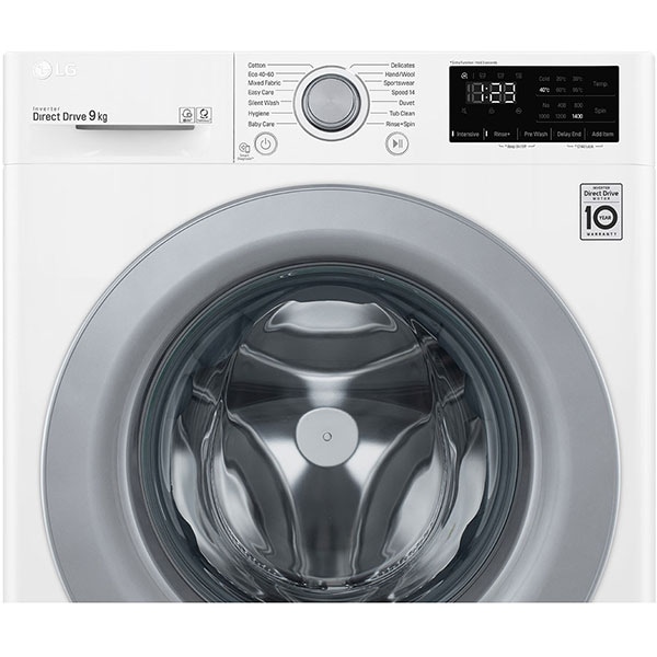 Masina de spalat rufe frontala LG F4WV309N4E, 9 kg, 1400rpm, Clasa B, alb