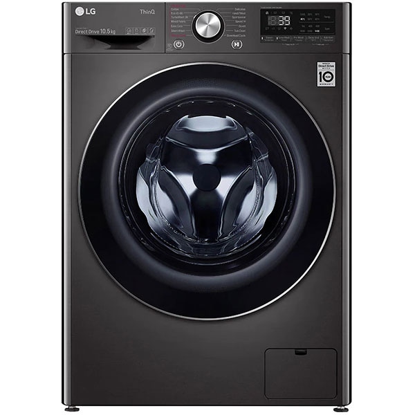 Masina de spalat rufe frontala LG F4WV910P2SE, Wi-Fi, 10.5 kg, 1400rpm, Clasa A, negru