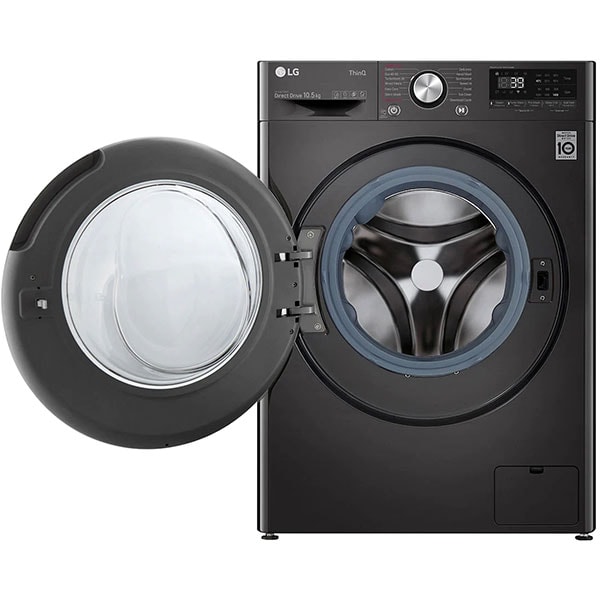Masina de spalat rufe frontala LG F4WV910P2SE, Wi-Fi, 10.5 kg, 1400rpm, Clasa A, negru
