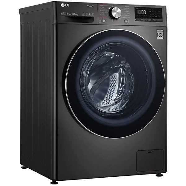 Masina de spalat rufe frontala LG F4WV910P2SE, Wi-Fi, 10.5 kg, 1400rpm, Clasa A, negru