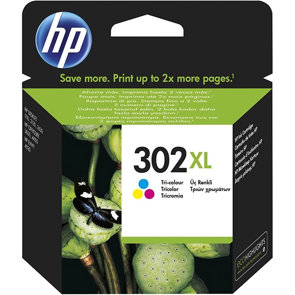 Cartus original HP 302XL (F6U67AE), color