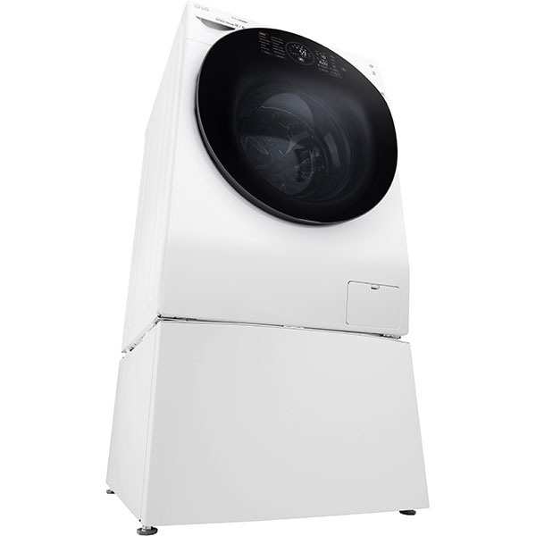 Masina de spalat rufe frontala cu uscator LG F6WD148TWIN, TwinWash, TrueSteam, Wi-Fi, 12/8kg + 2kg miniwash, Clasa A, alb