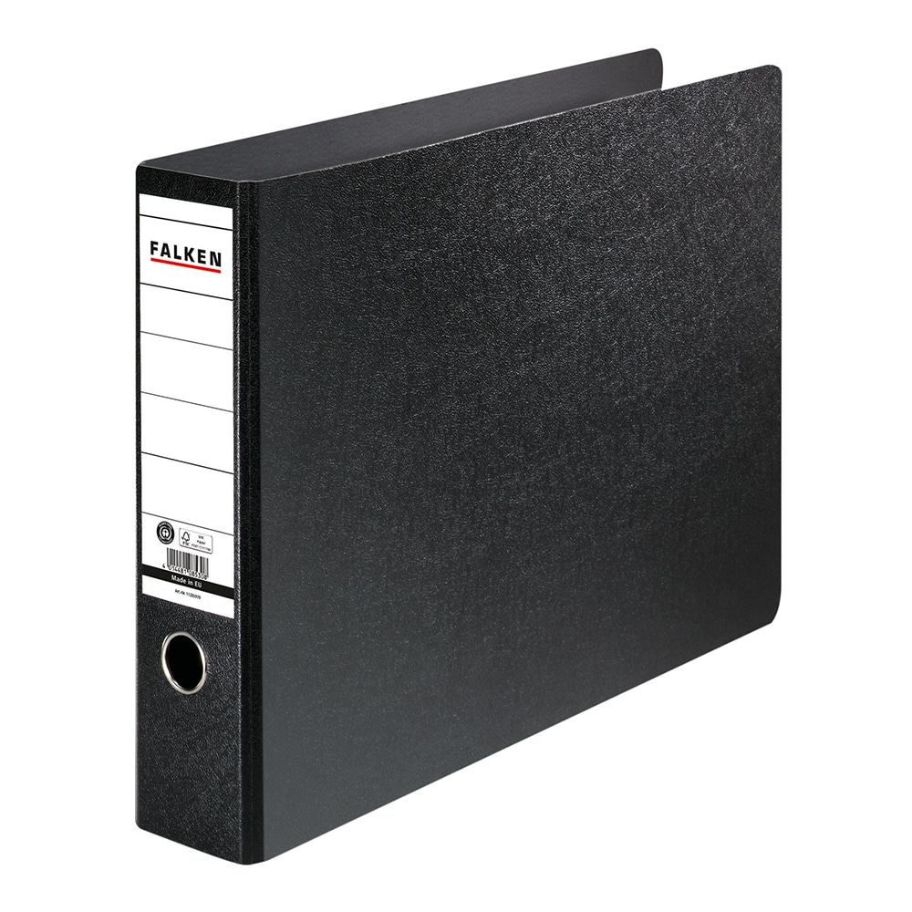 Biblioraft marmorat FALKEN, A3, 75 mm, negru