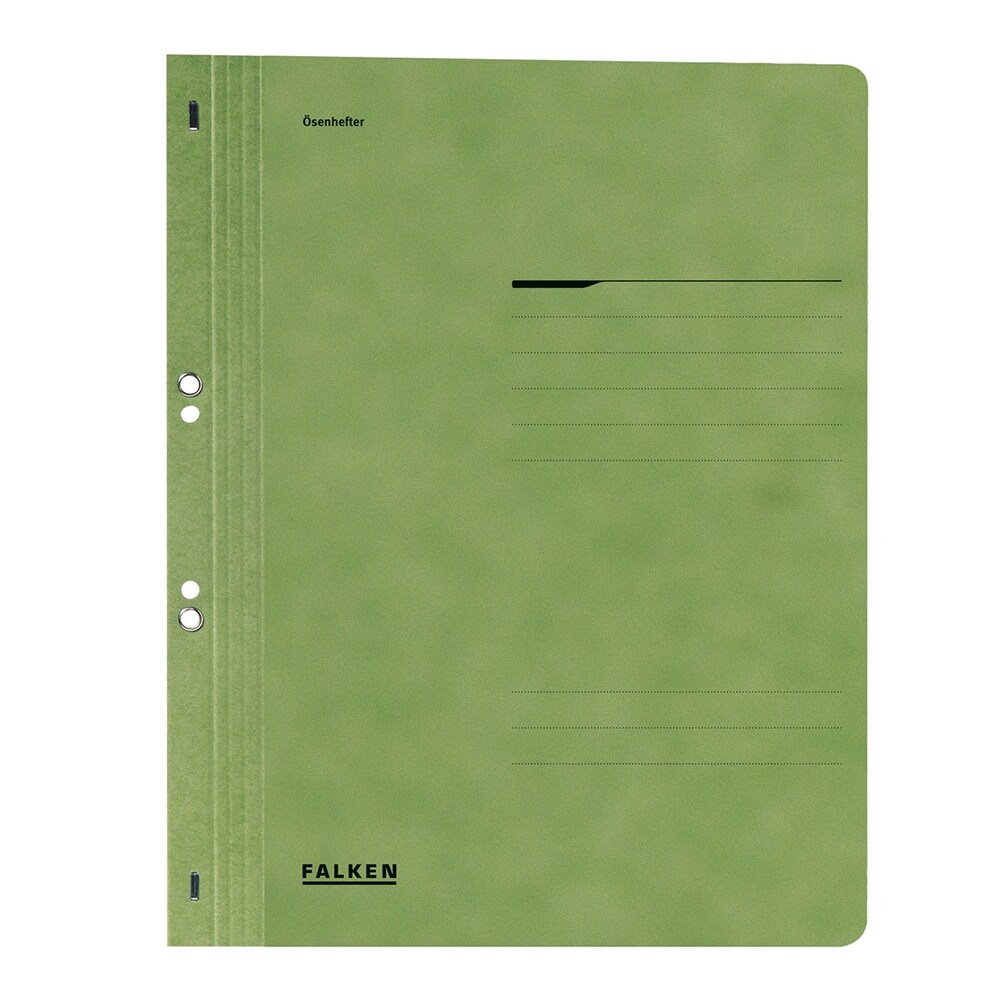 Dosar incopciat FALKEN, 1/1, A4, carton, verde