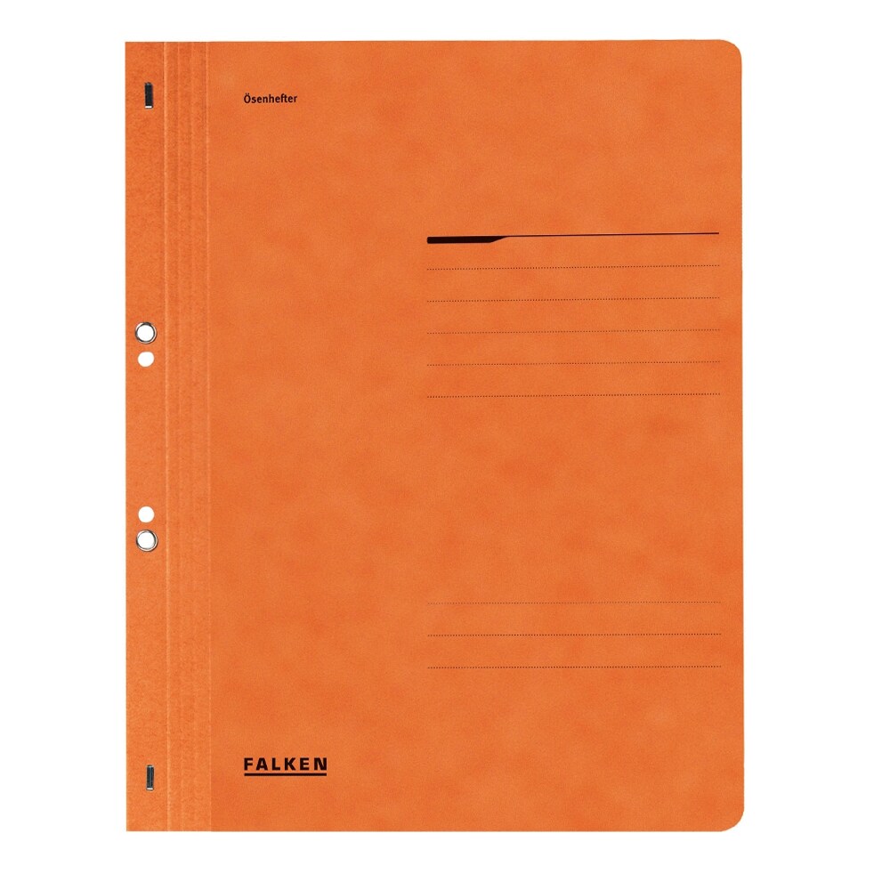 Dosar incopciat FALKEN, 1/1, A4, carton, portocaliu