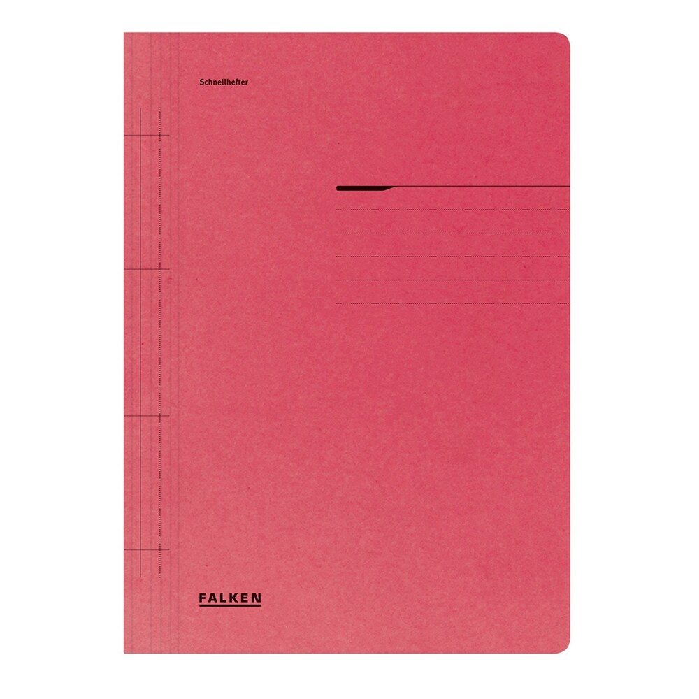 Dosar cu sina FALKEN, A4, carton, rosu