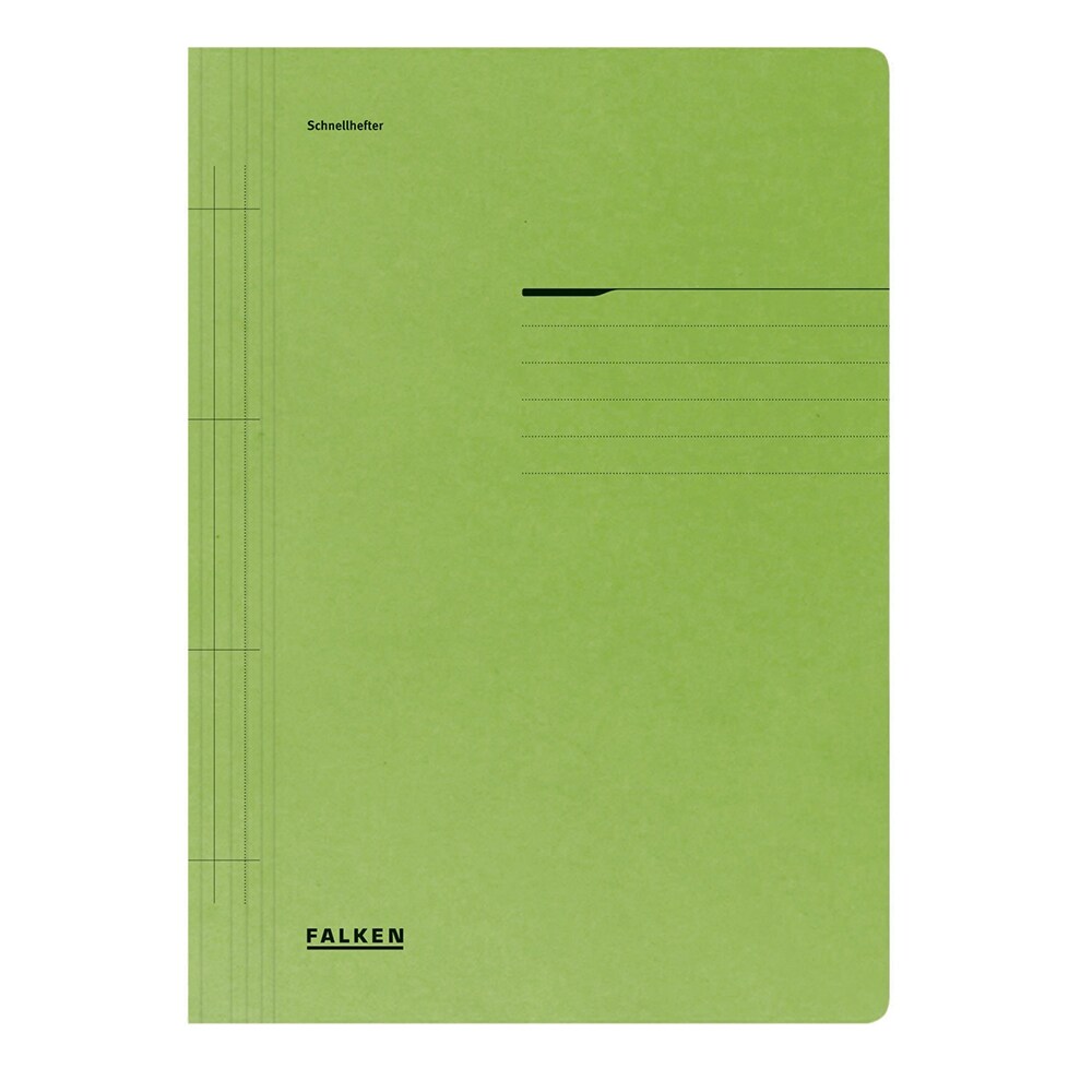 Dosar cu sina FALKEN, A4, carton, verde